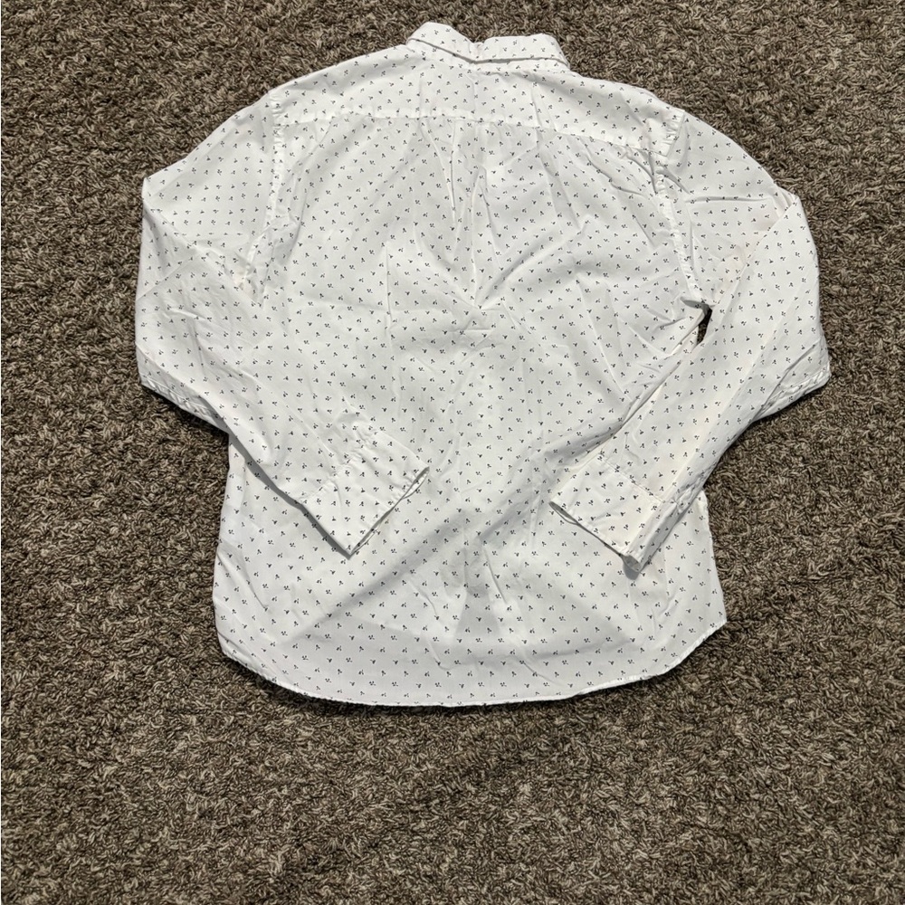 J. Crew Men's White and Black Patterned Shirt - Picture 10 of 11